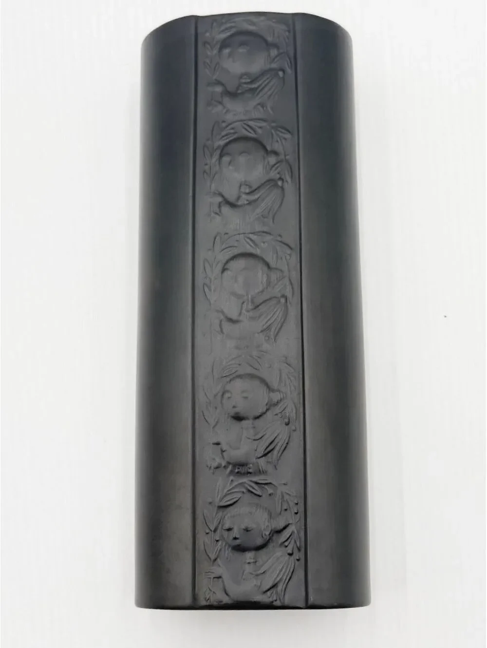Vintage Rosenthal Studio Linie Porcelaine Noire Bjorn Wiinblad Black Faces Vase